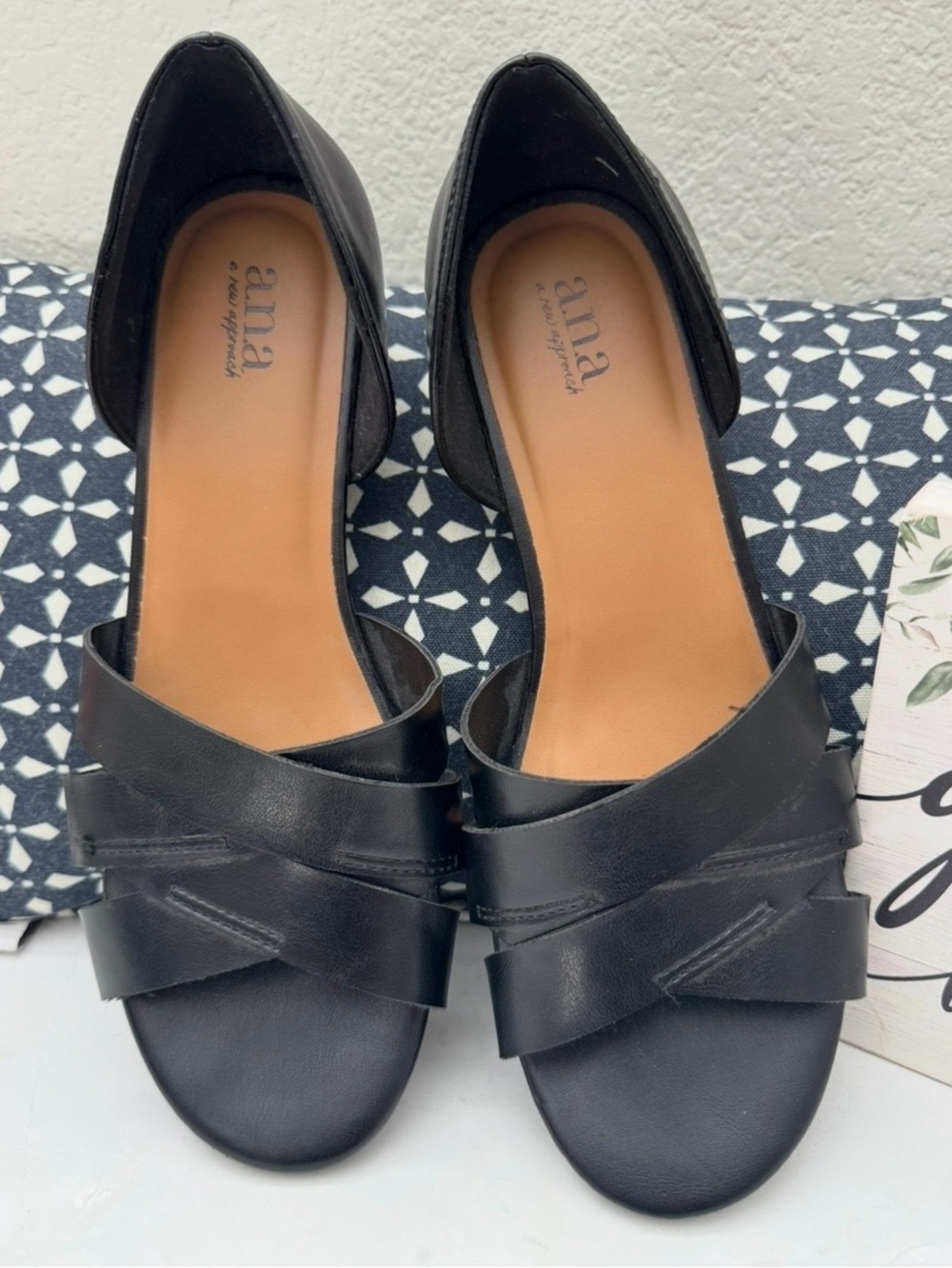 A.N.A Flat sandals black